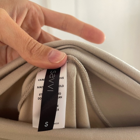 Savvi Luxe Brooklyn Skirt Taupe - S - Picture 8 of 8